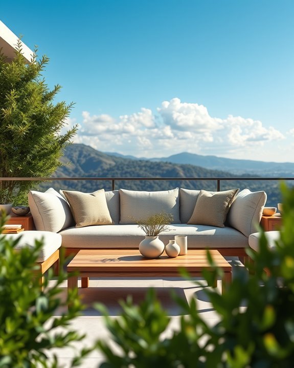 stylish outdoor dining sofas