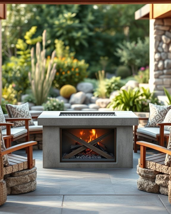stylish outdoor gathering space