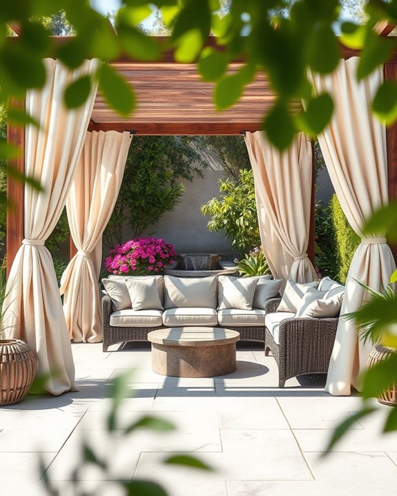 stylish outdoor privacy curtains