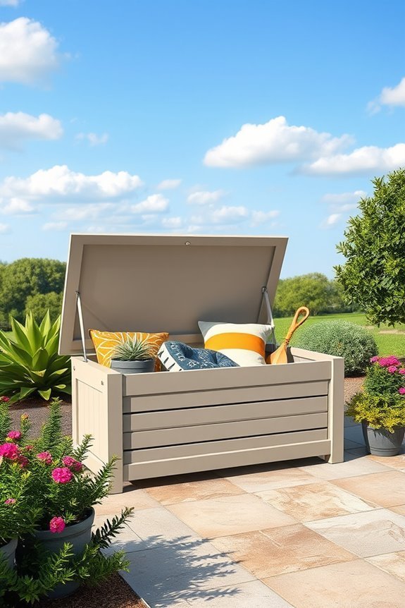 stylish outdoor storage solution