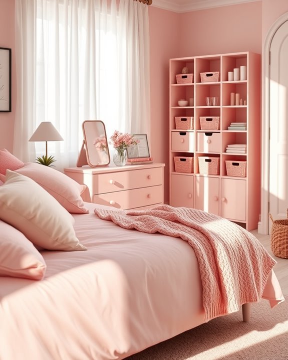 stylish pink storage solutions