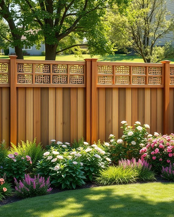 stylish privacy with lattice