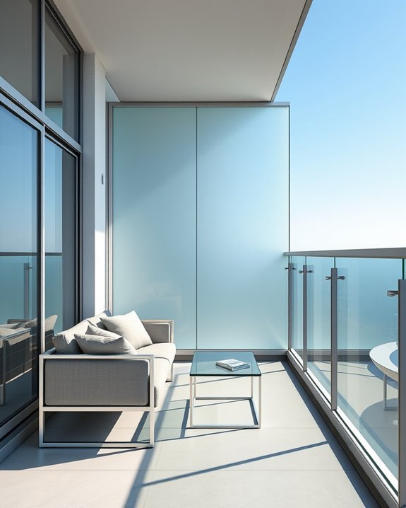 stylish privacy with light
