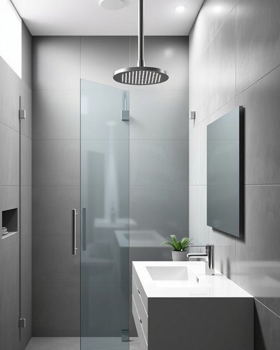 stylish rainfall showerheads elevate bathrooms