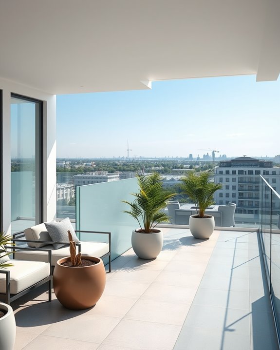 stylish safe glass balustrades