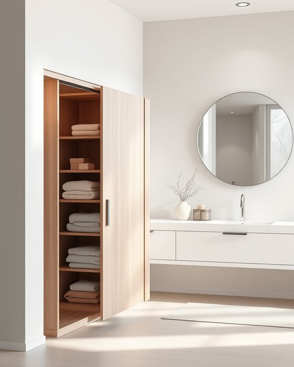 stylish sliding door storage