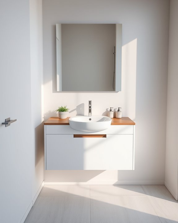 stylish space saving bathroom solution