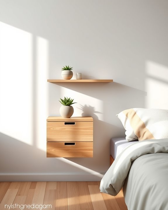 stylish space saving nightstands