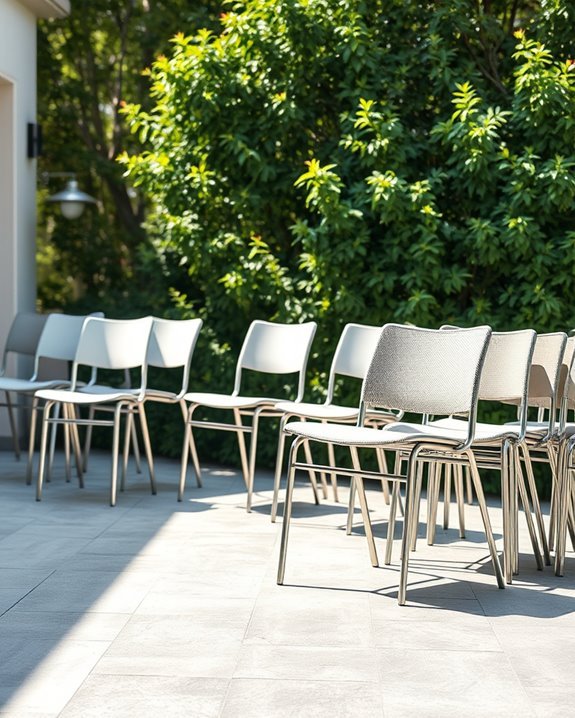 stylish space saving outdoor seating