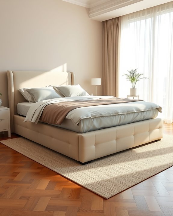 stylish space saving storage bed