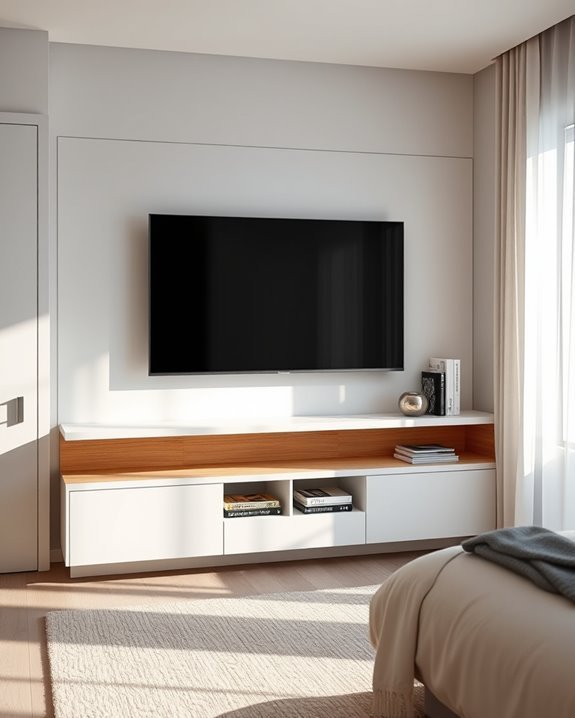 stylish space saving tv storage