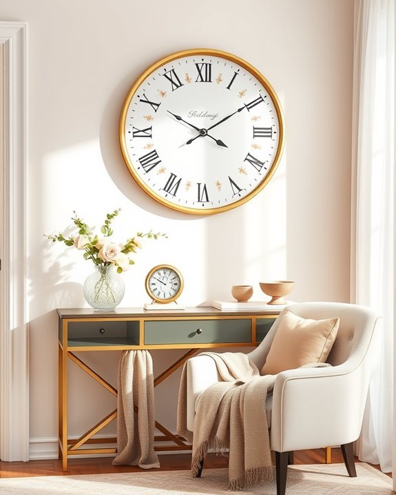 stylish statement clocks enhance decor