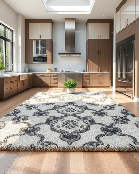 stylish statement kitchen rugs