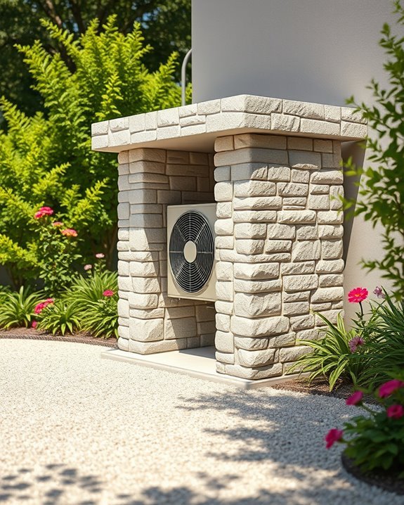 stylish stone column enclosures