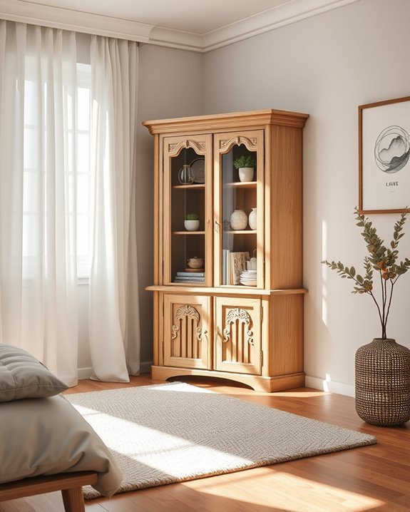 stylish storage corner cabinet