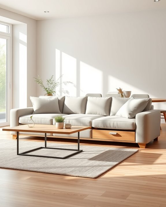 stylish storage for sofas