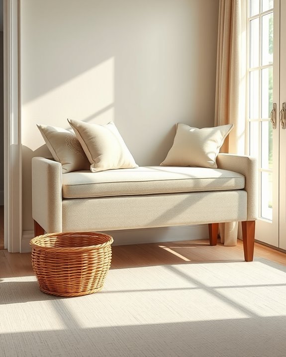 stylish storage seating solution