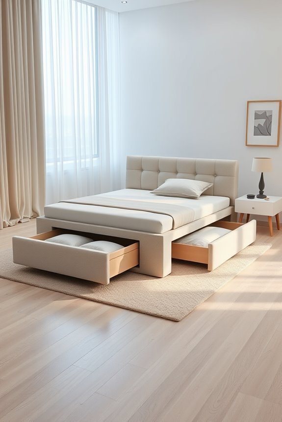 stylish storage solution beds