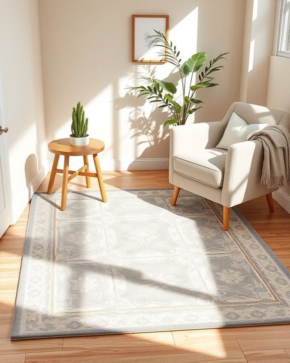 stylish textured corner rugs