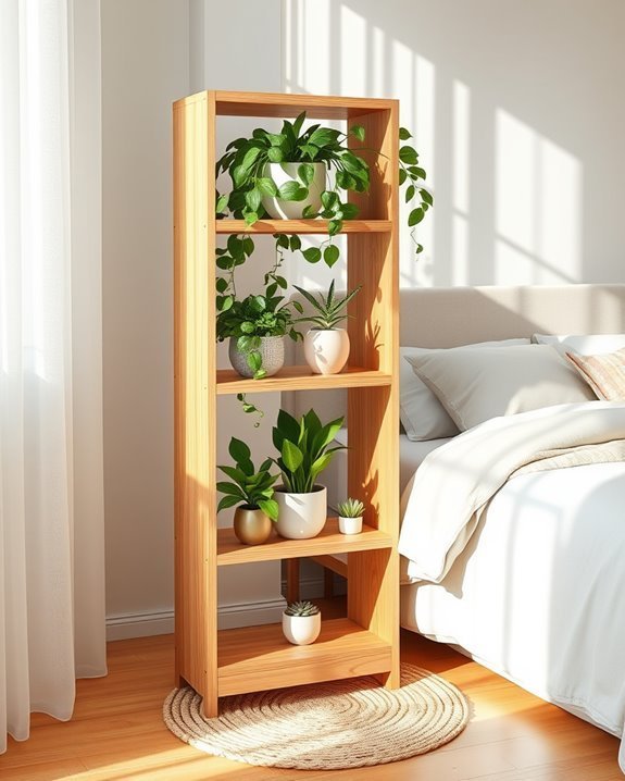 stylish tiered plant displays