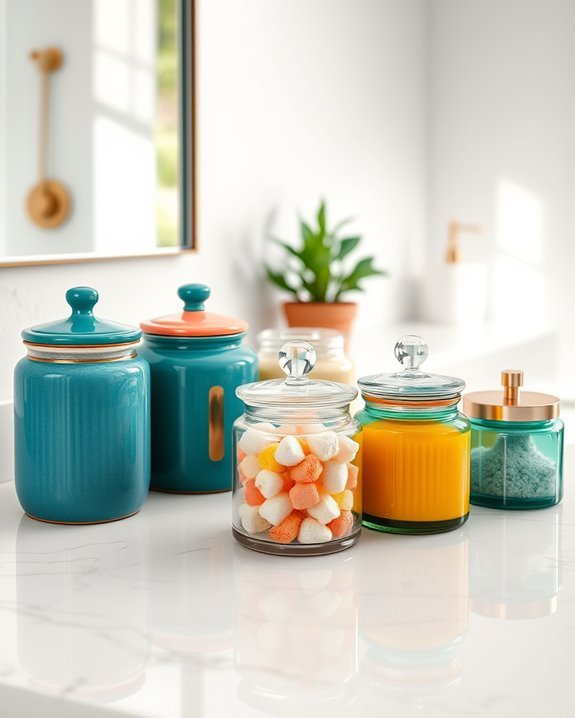 stylish toiletry jar decor