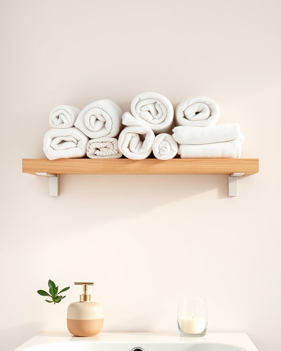 stylish towel roll display
