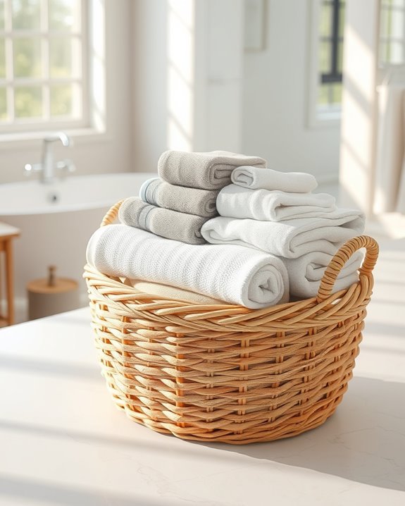 stylish towel storage solution