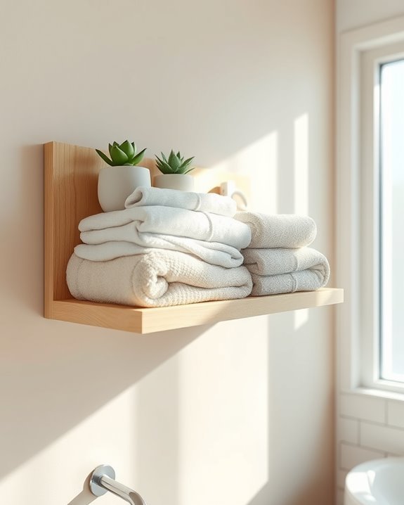 stylish towel storage solution