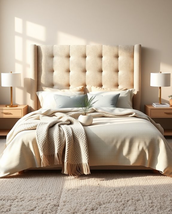 stylish upholstered headboard transformation