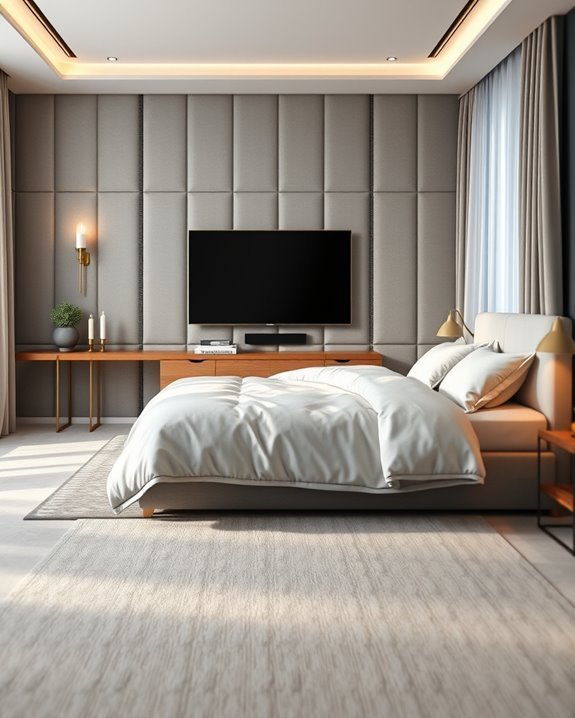 stylish upholstered tv panels