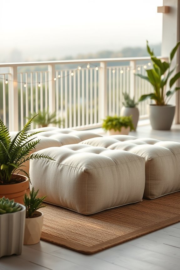 stylish versatile balcony seating