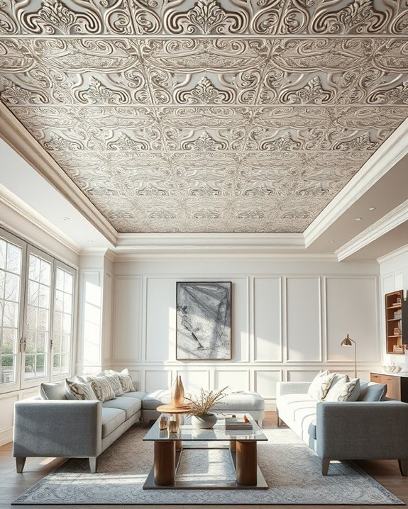 stylish vintage ceiling transformation