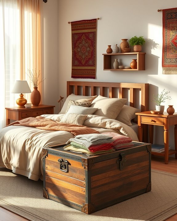 stylish vintage storage trunks