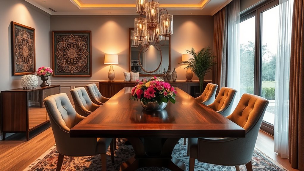 stylish virtual dining rooms