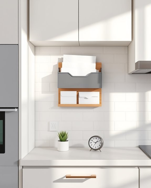 stylish wall mail organizer