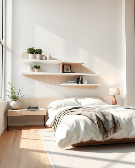 stylish wall mounted shelving solutions