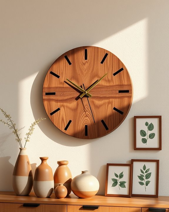 stylish wooden wall clocks