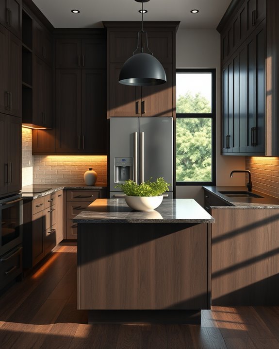 subtle beige kitchen highlights