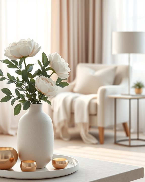 subtle metallic home accents