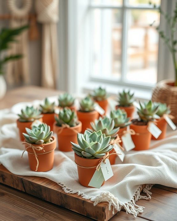 succulent wedding favors ideas