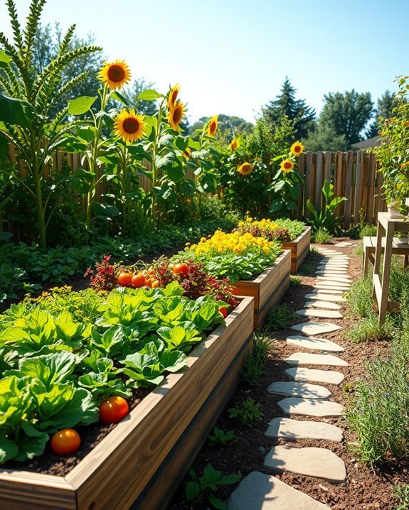 sunny vertical companion planting