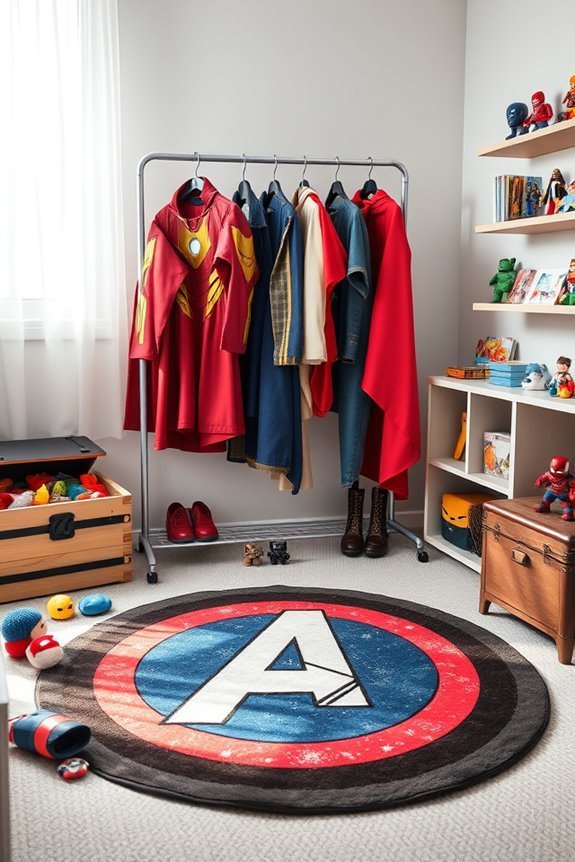 superhero costume organization station
