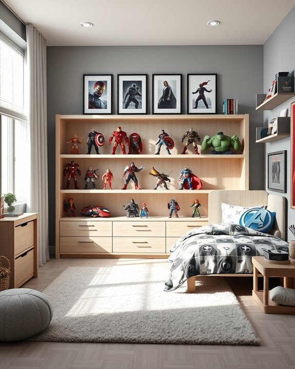 superhero display organization tips