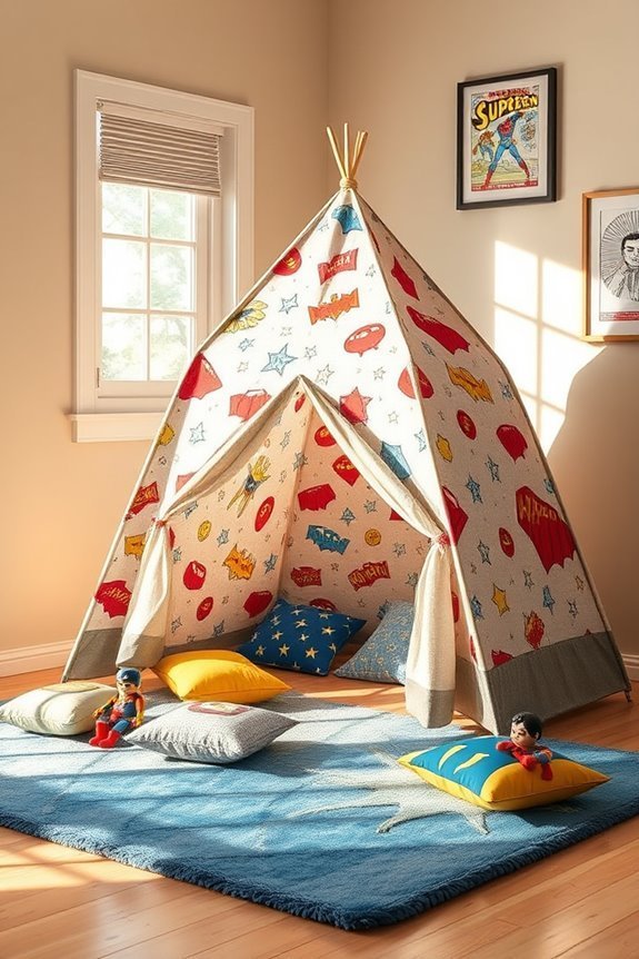 superhero tent playtime adventure