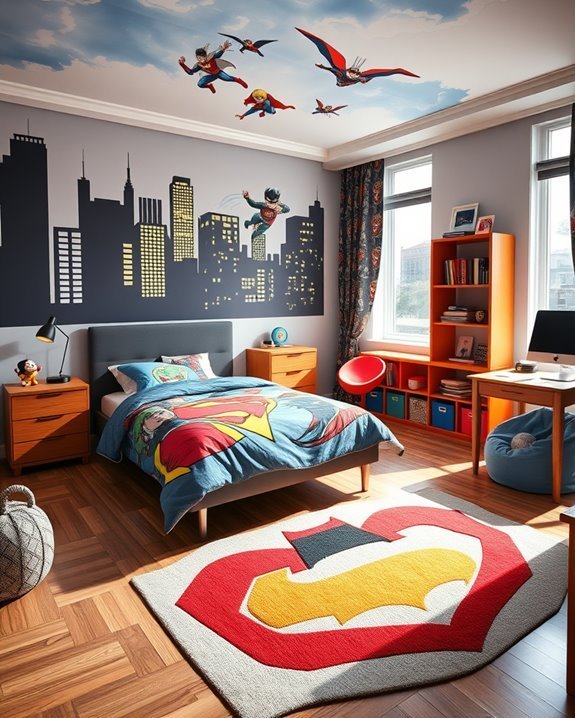 superhero themed bedroom decor