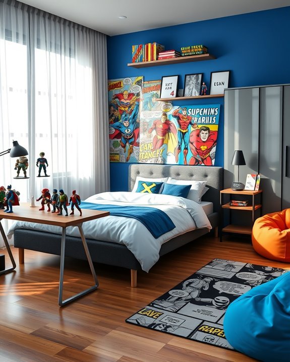 superhero themed bedroom transformation