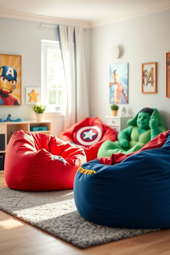 superhero themed cozy chairs