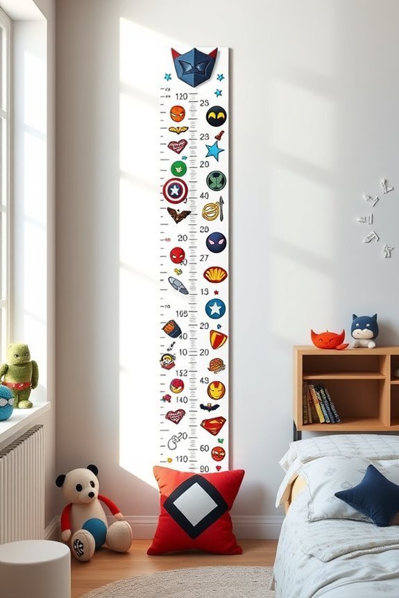 superhero themed growth tracking
