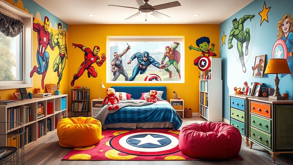 superhero themed kids room ideas