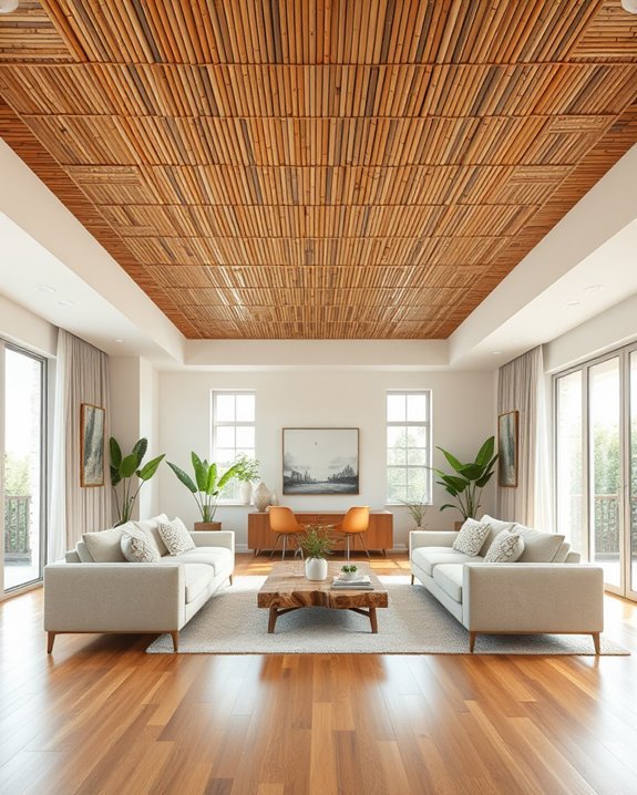 sustainable bamboo ceiling design